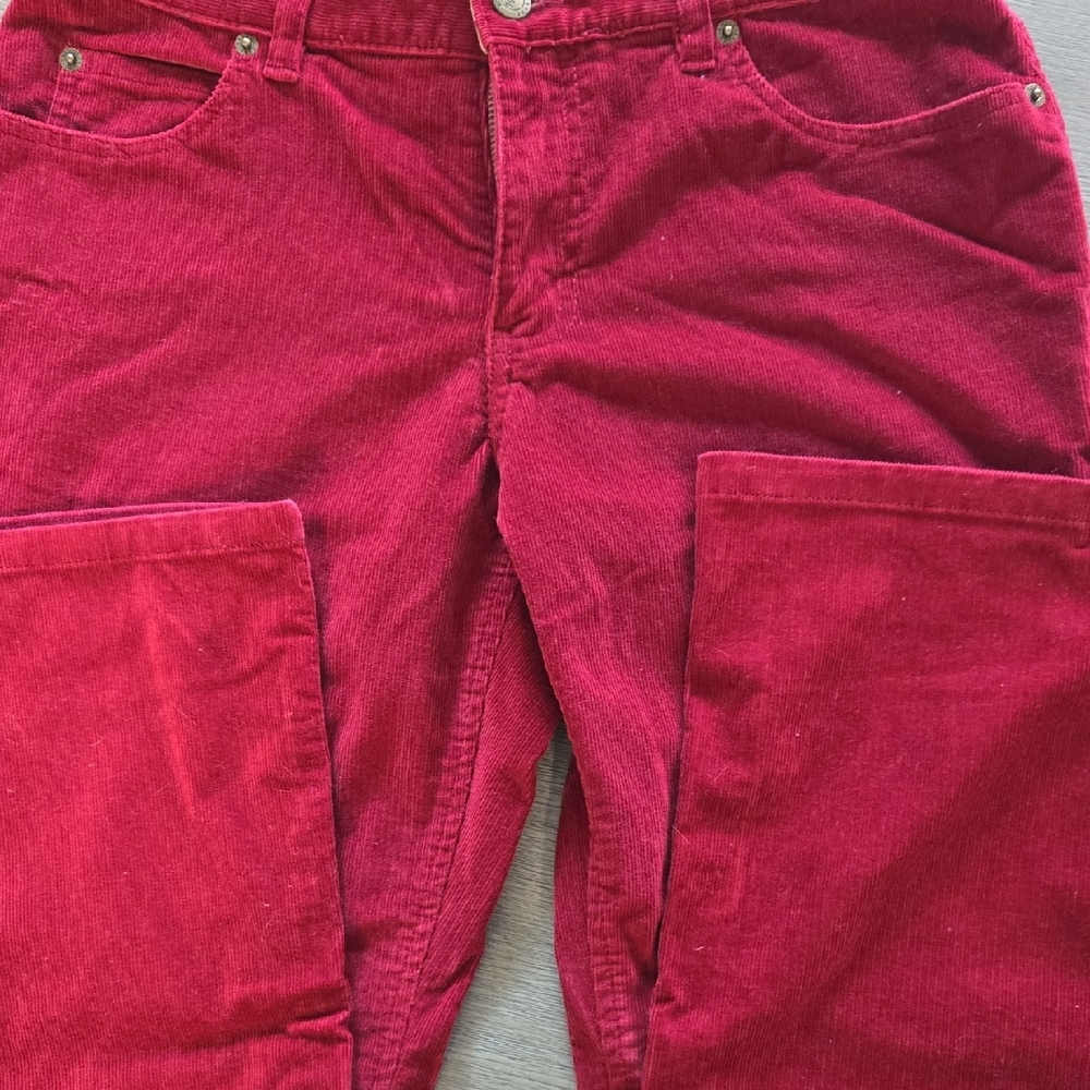 Eddie Bauer Vibrant Red Straight Leg Jeans